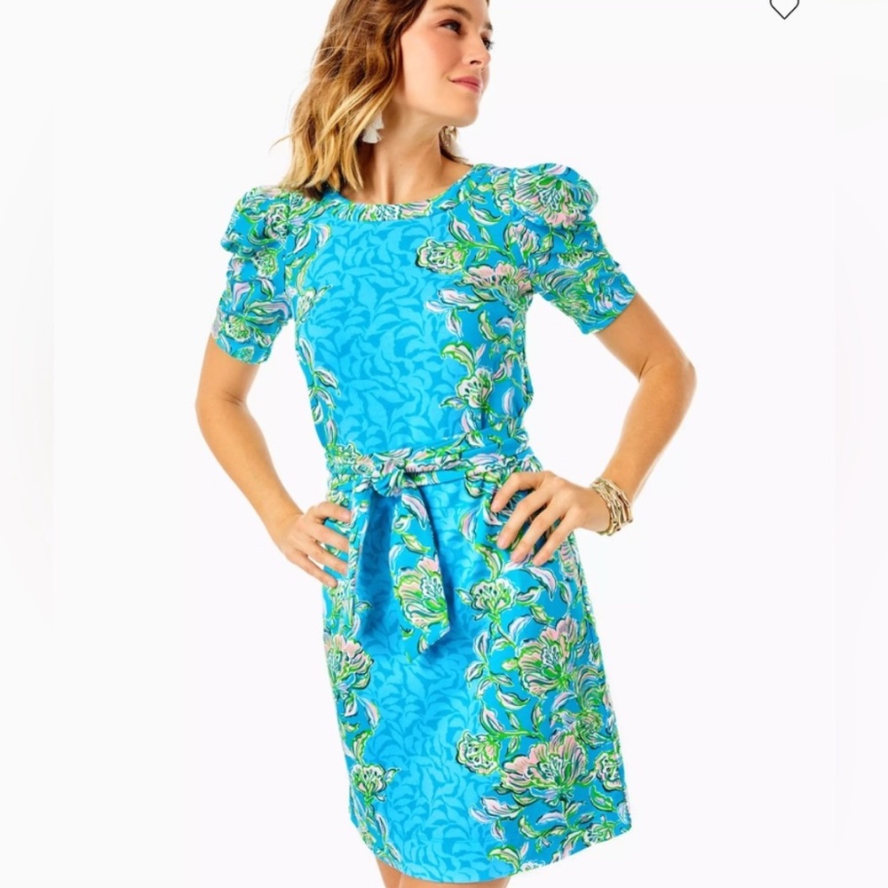 LILLY PULITZER | NWT | Harriet Dress in Cumulus Blue | M